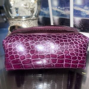 BareMinerals Shiny Purple Cosmetic Bag